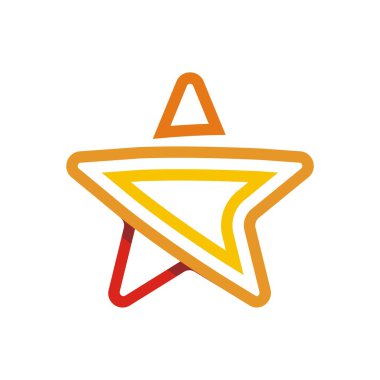 Yıldız logo simge vektör