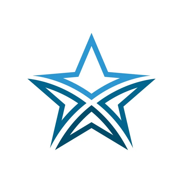 Star logo ikon vektor — Stock vektor