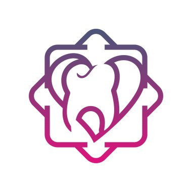 Tıbbi logo diş simge vektör