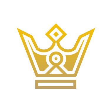 Logo taç simge tasarlamak vektör