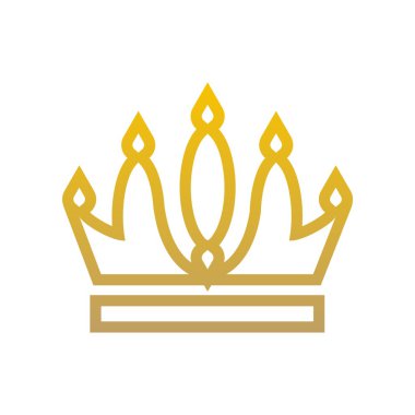 Logo taç simge tasarlamak vektör