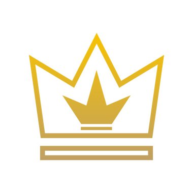 Logo taç simge tasarlamak vektör