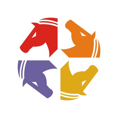 Hayvan at logo vektör