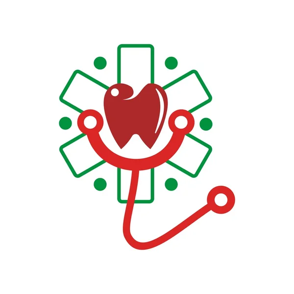 Medical logo Dental icon vector — Stock Vector