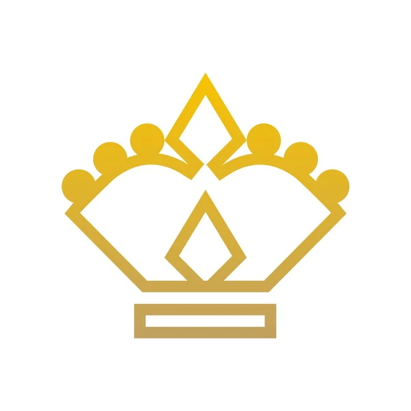 Design logo crown icon vector — Stock Vector