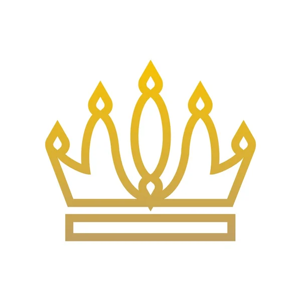Design logo corona icona vettoriale — Vettoriale Stock