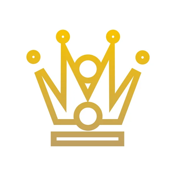 Design logo couronne icône vecteur — Image vectorielle