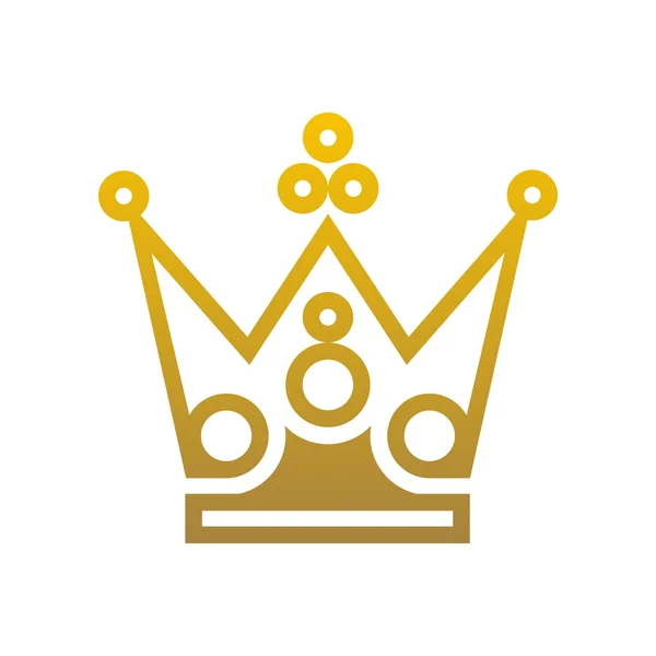 Krone Logo Symbol Design — Stockvektor
