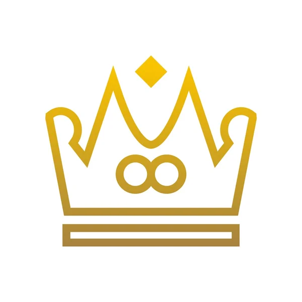 Projeto do símbolo do logotipo da coroa —  Vetores de Stock