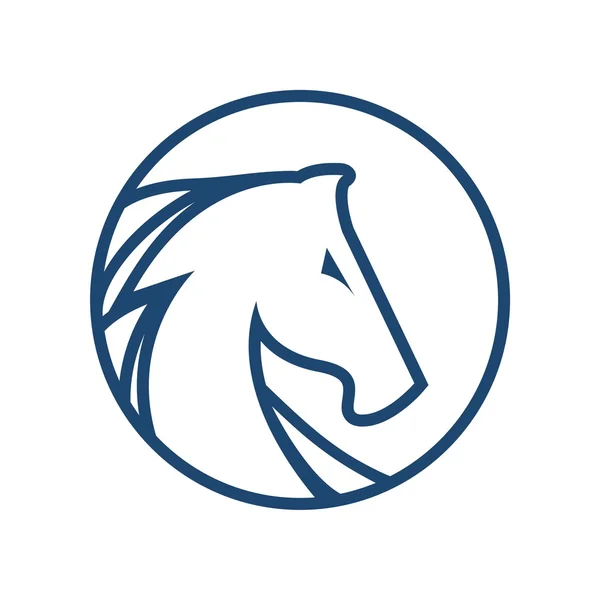 Animals Horse logo vector — Stock Vector