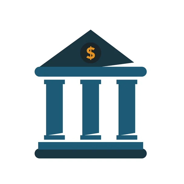 Logo desain ikon bisnis keuangan perbankan - Stok Vektor