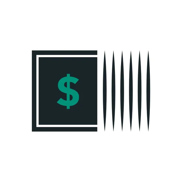 Logo diseño bancario icono de negocio financiero — Vector de stock