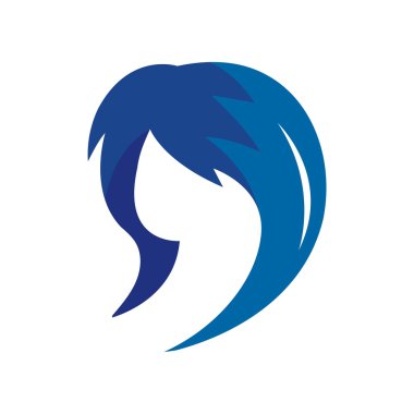 Logo güzellik ve spa yüz kadın