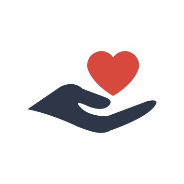 Handcare logo simge tasarlamak vektör