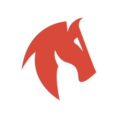 At logo simge hayvanlar vektör