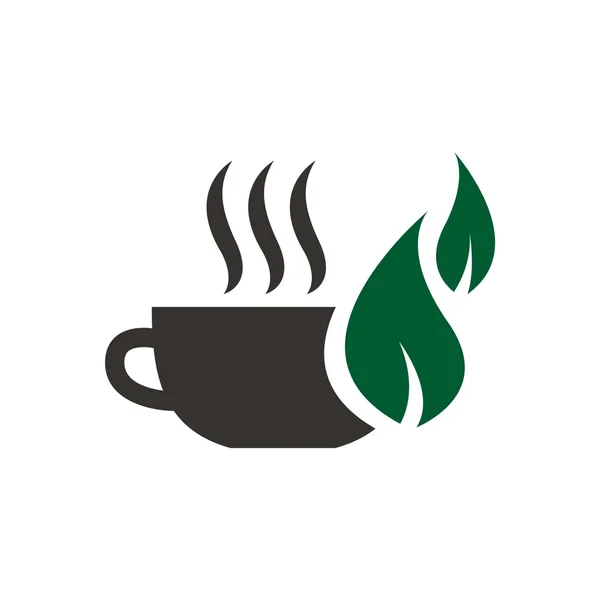 Kaffee & Tee Logo Vektor — Stockvektor