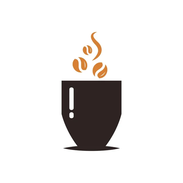 Kávé & tea logó vektoros — Stock Vector