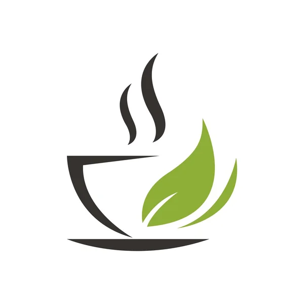 Coffe & té logo vector — Archivo Imágenes Vectoriales