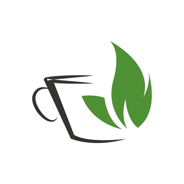 咖啡与茶标志矢量 — 图库矢量图片