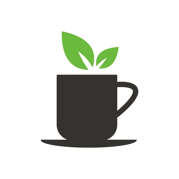Coffe & té logo vector — Vector de stock