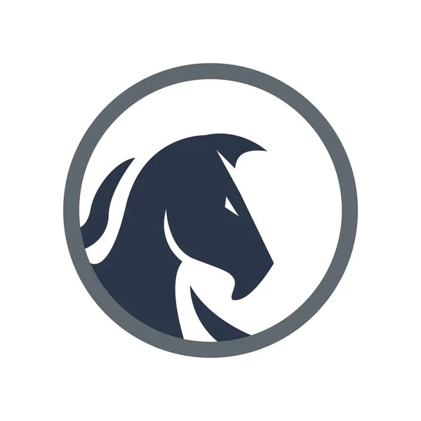 Cavalo logotipo ícone animais vetor — Vetor de Stock