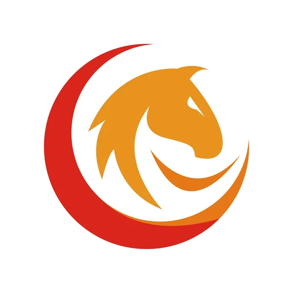 Cavalo logotipo ícone animais vetor — Vetor de Stock