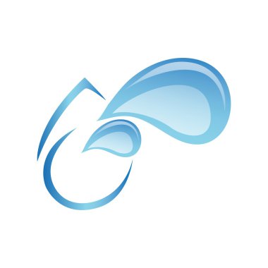 Su logo sembol simge vektör