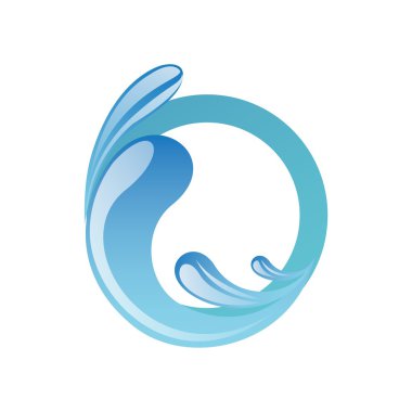 Su logo sembol simge vektör