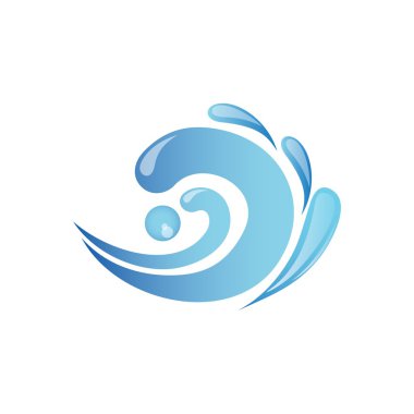 Su logo sembol simge vektör
