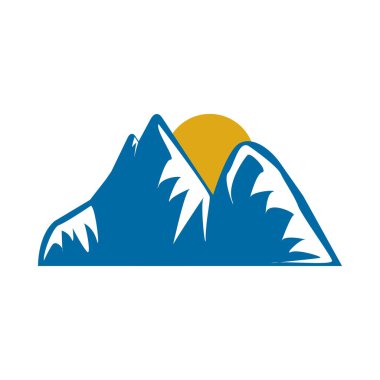 Dağ logo simge vektör