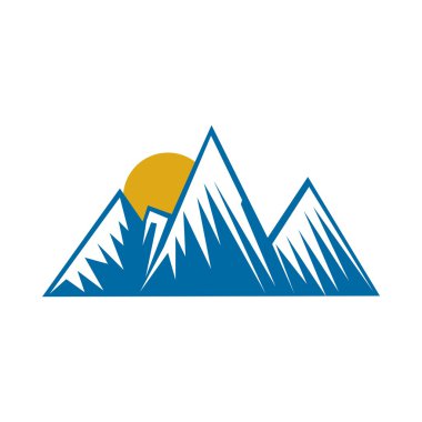 Dağ logo simge vektör