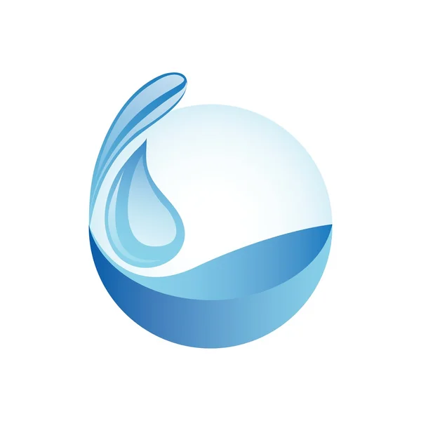Νερό λογότυπο εικονίδιο συμβόλου διάνυσμα — Διανυσματικό Αρχείο