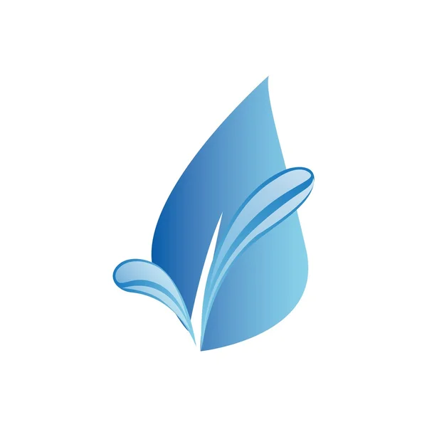 Símbolo do logotipo da água vetor — Vetor de Stock
