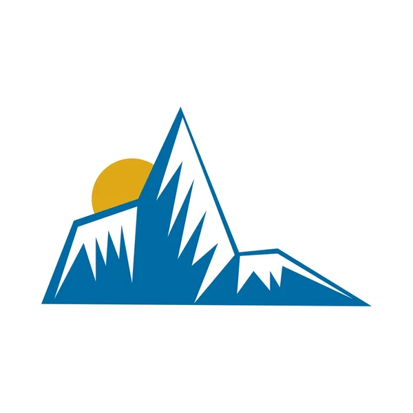 Mountain logo icon vector — Stock Vector