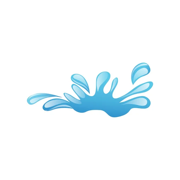 Vecteur icône logo éclaboussure d'eau — Image vectorielle
