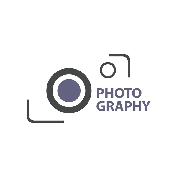 Design logo photography icon vector — Stock Vector