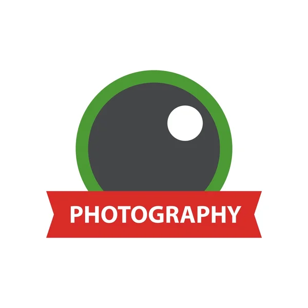 Design logo photography icon vector — Stock Vector