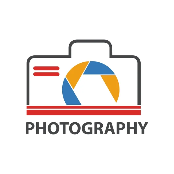 Design logo photography icon vector — Stock Vector