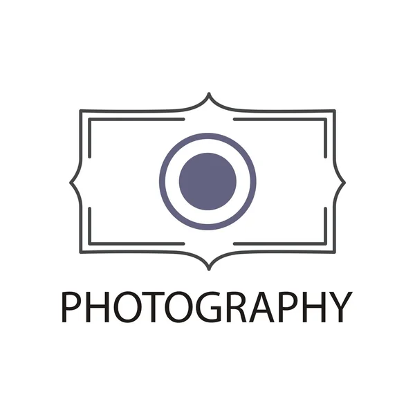 Design logo photography icon vector — Stock Vector