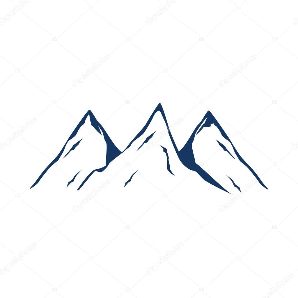 Abstract design icon symbol template landscape mountain vector