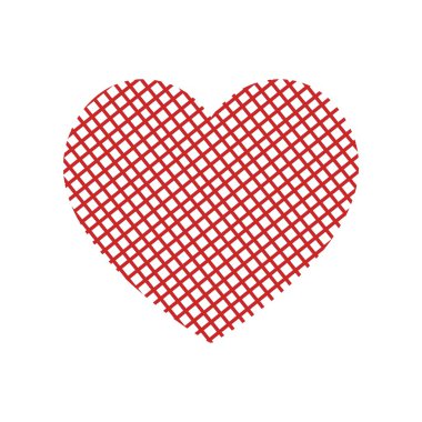 Aşk logo kalp sembol vektör