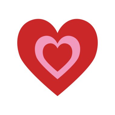 Aşk logo kalp sembol vektör