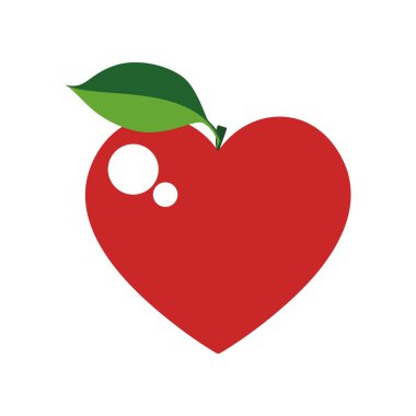 Aşk logo kalp sembol vektör