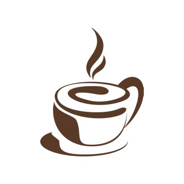Kahve ve çay logo simge vektör