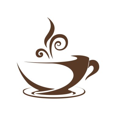 Kahve ve çay logo simge vektör