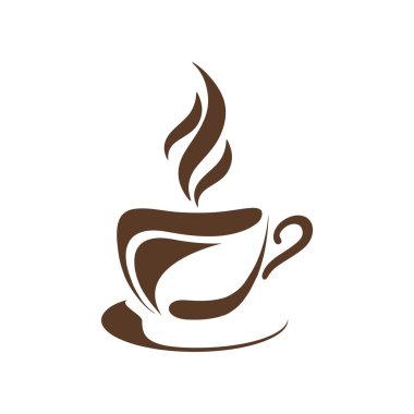 Kahve ve çay logo simge vektör