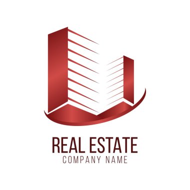 Real estate logo architecture symbol vector clipart