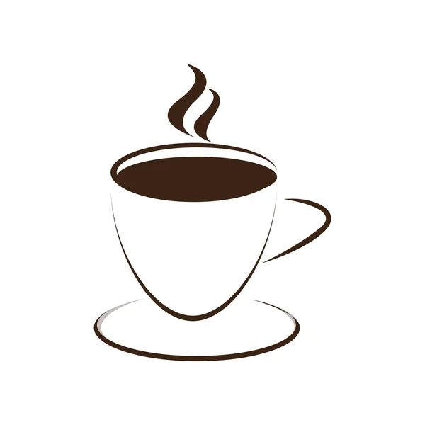 Vettore icona logo caffè — Vettoriale Stock