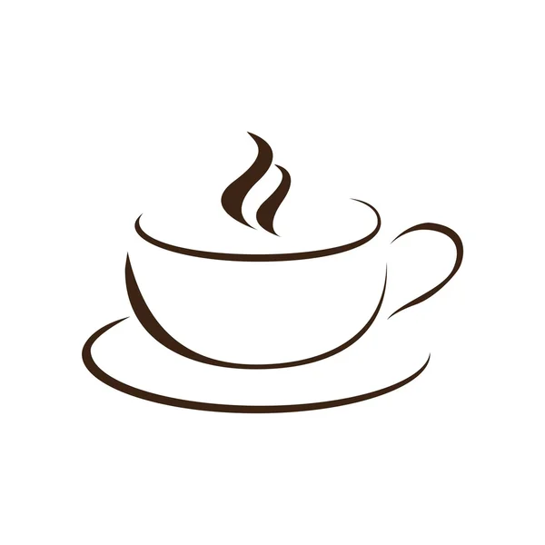 Καφέ λογότυπο εικόνα διάνυσμα — Διανυσματικό Αρχείο
