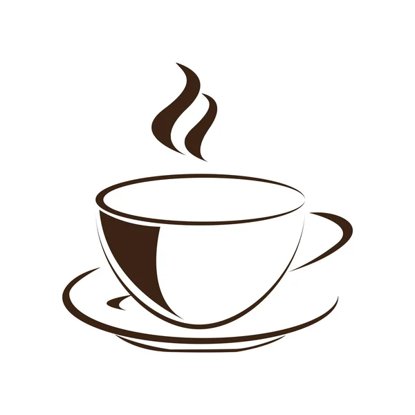 Vettore icona logo caffè — Vettoriale Stock